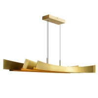 Candora Integrated LED Brass Chandelier