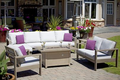 Park Lane w/Pozzo Rectangular Fire Pit 