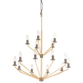 Varaluz Jake 282C15AGRB 15-Lt Chandelier