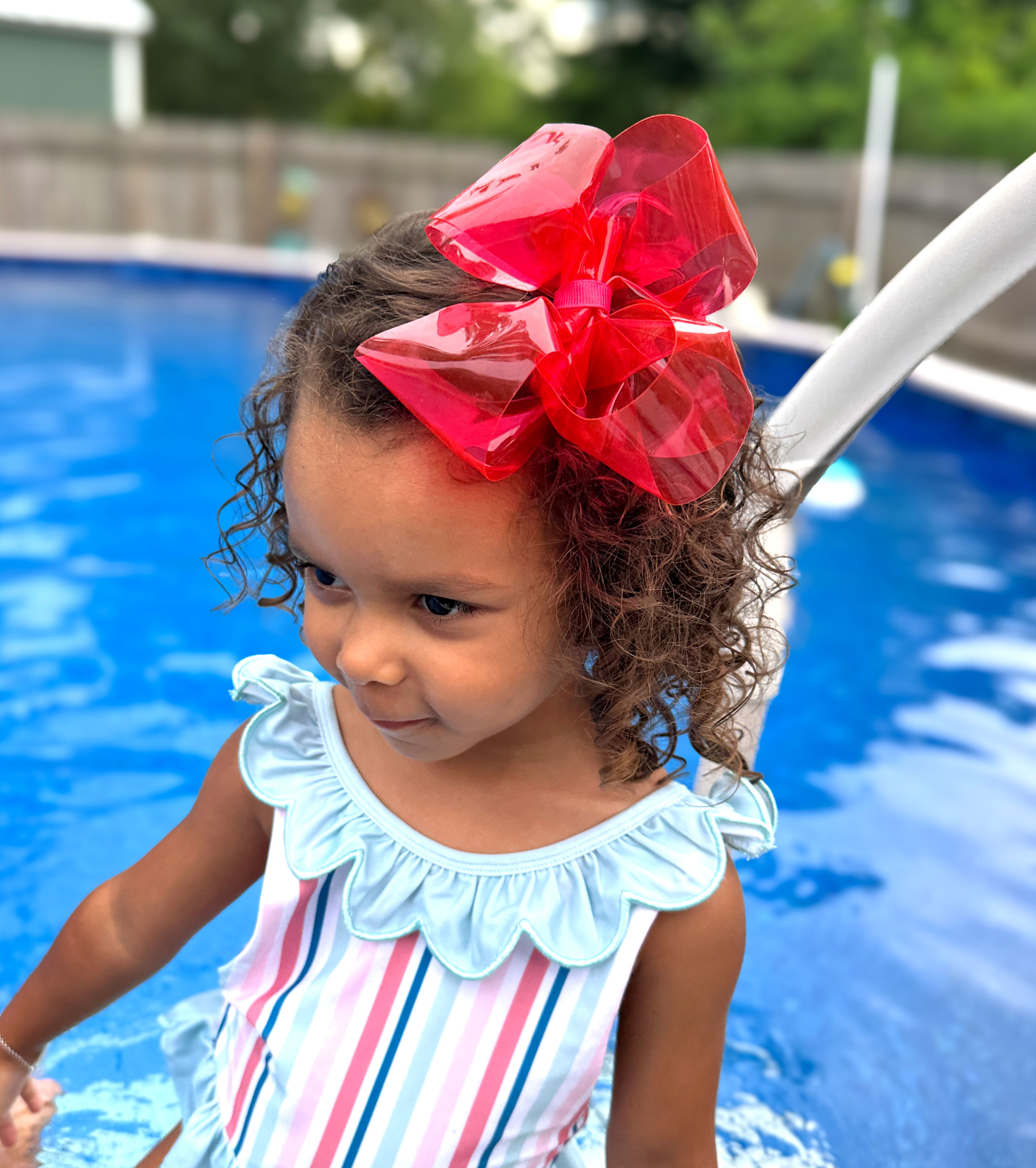 King Wee S[;ash Swim Bow in French Pink