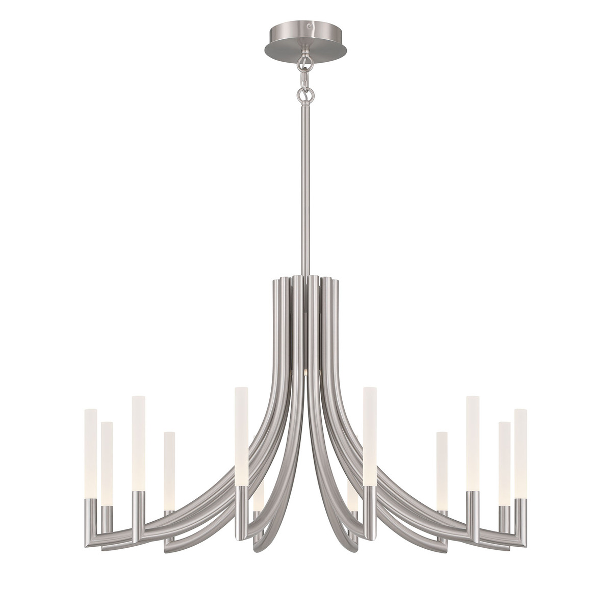 12-Light 36" Integrated LED Chandelier 