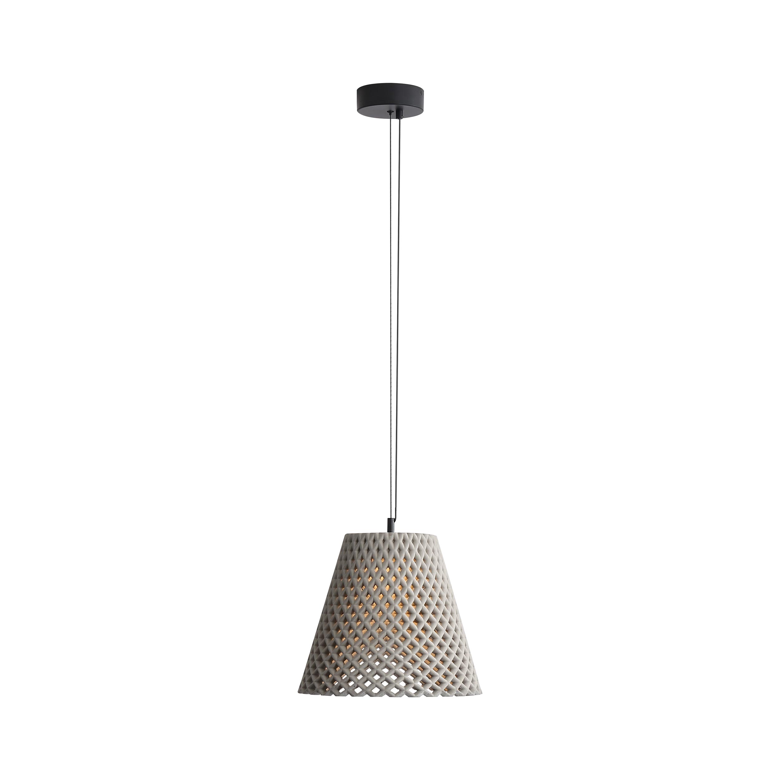 Clarus 14" Pendant - Grey Cement