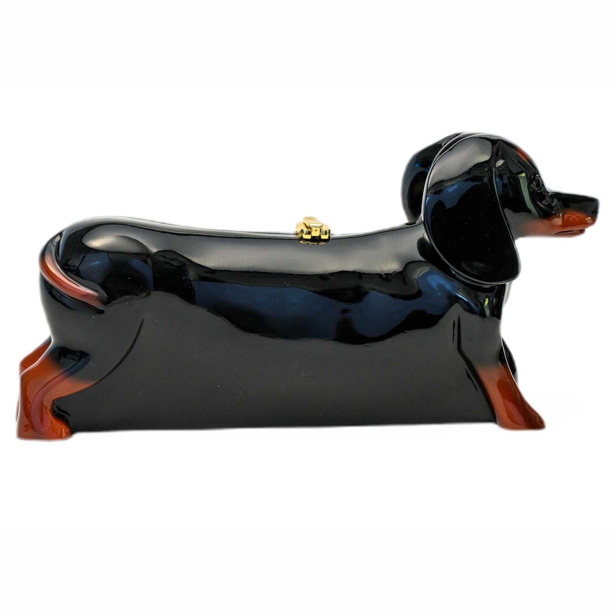 Indulge in the beauty of our Cute Doxie Handbag, a true work of art.