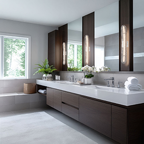 Glissade LED Bath Bar in-situ