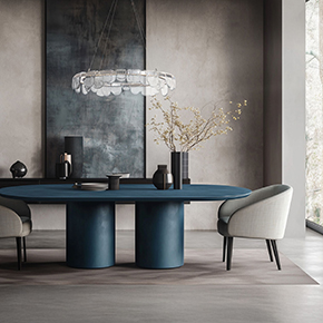 Riverbed Circular LED Pendant in-situ