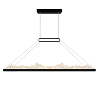 Himalayas Integrated LED Black Chandelier