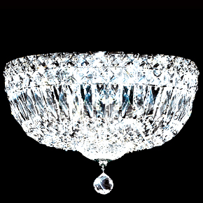 James R Moder Crystal Flush Mount