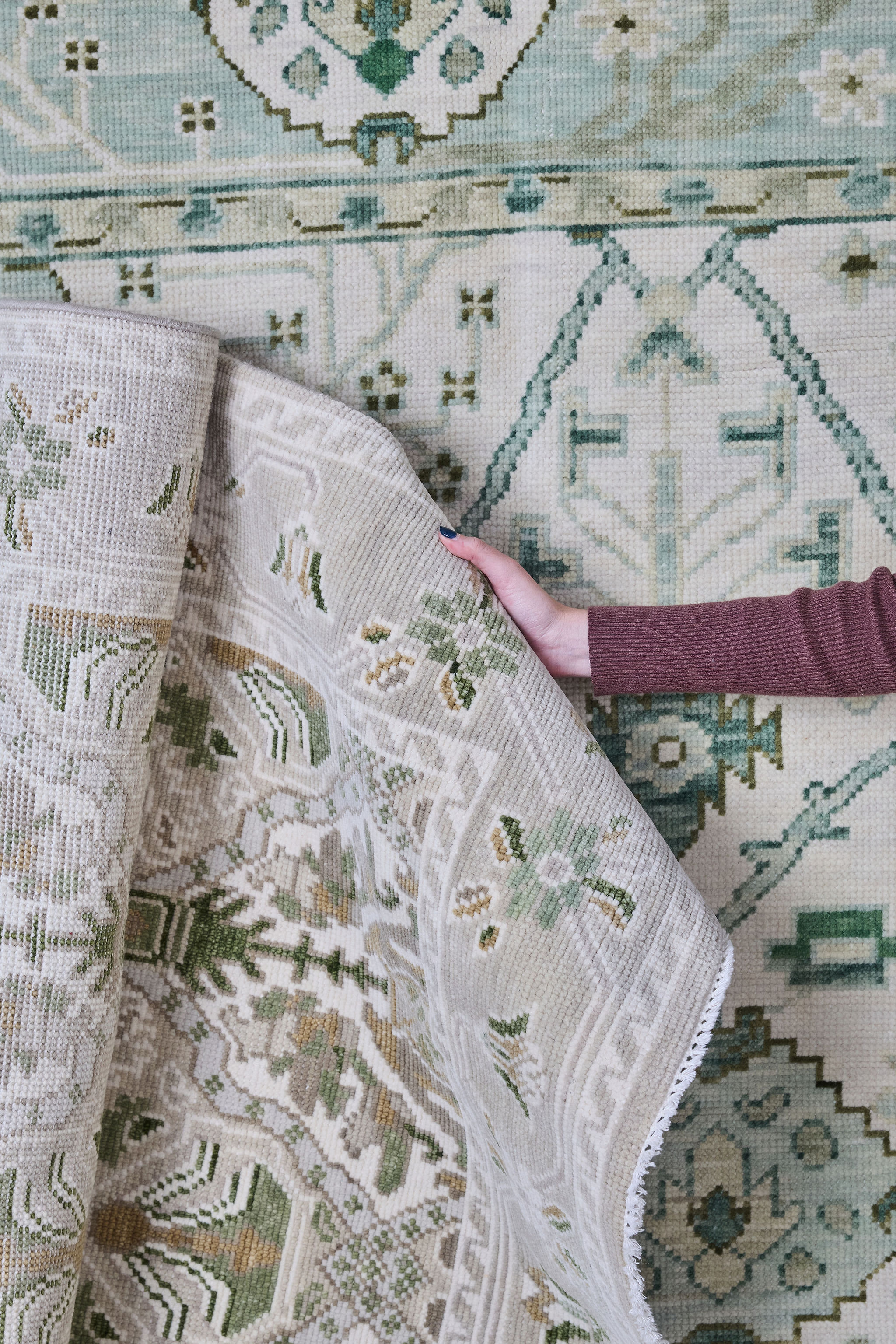 2 green rugs in our line -- best sellers!